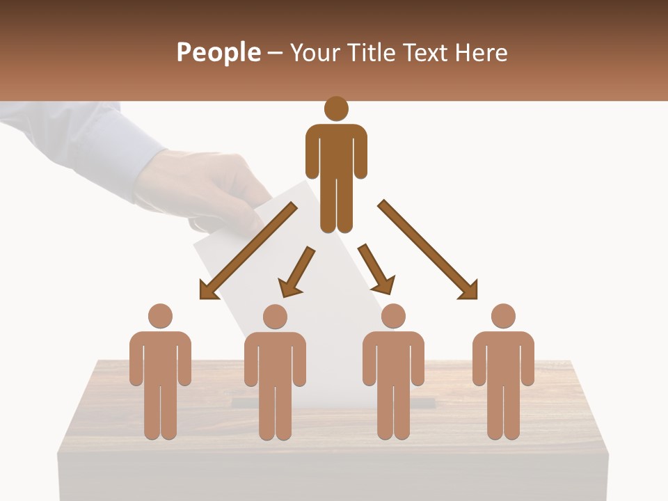 A Person Putting A Piece Of Paper In A Voting Box PowerPoint Template