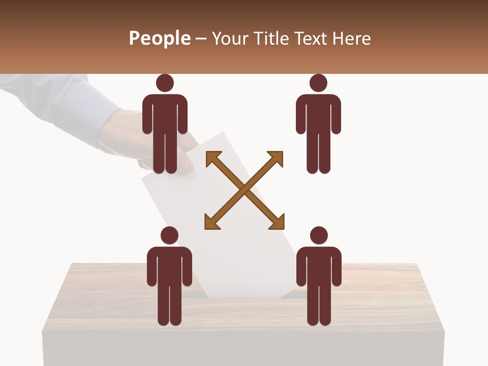 A Person Putting A Piece Of Paper In A Voting Box PowerPoint Template