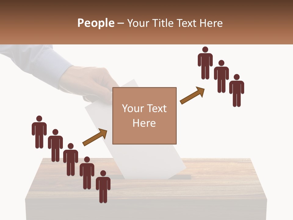 A Person Putting A Piece Of Paper In A Voting Box PowerPoint Template