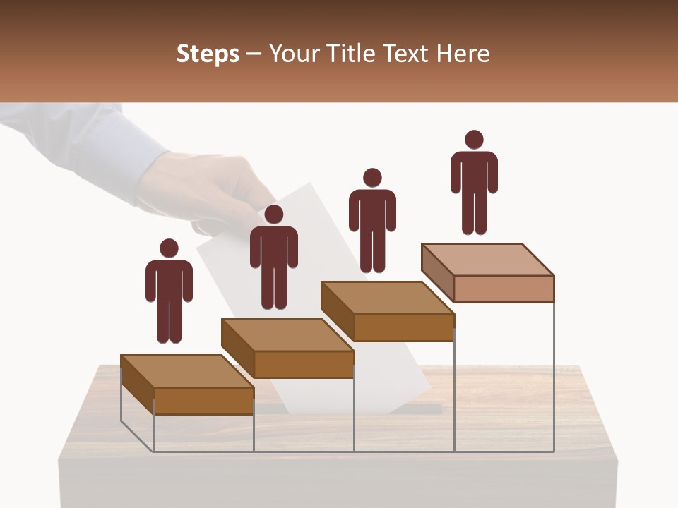 A Person Putting A Piece Of Paper In A Voting Box PowerPoint Template