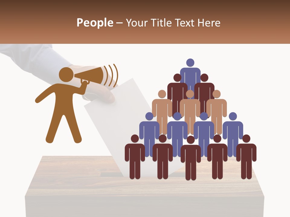 A Person Putting A Piece Of Paper In A Voting Box PowerPoint Template
