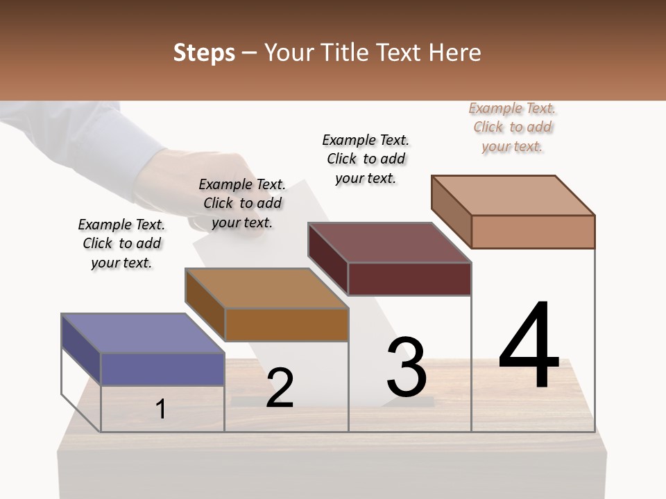 A Person Putting A Piece Of Paper In A Voting Box PowerPoint Template