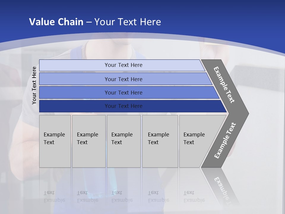 A Man In Overalls Cleaning A Window With A Sponge PowerPoint Template