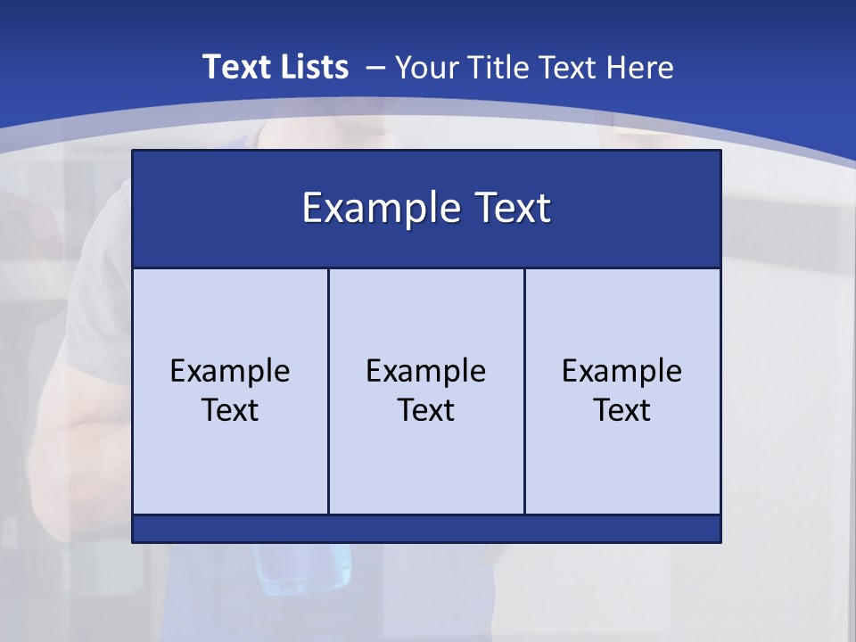 A Man In Overalls Cleaning A Window With A Sponge PowerPoint Template