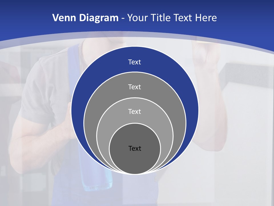 A Man In Overalls Cleaning A Window With A Sponge PowerPoint Template