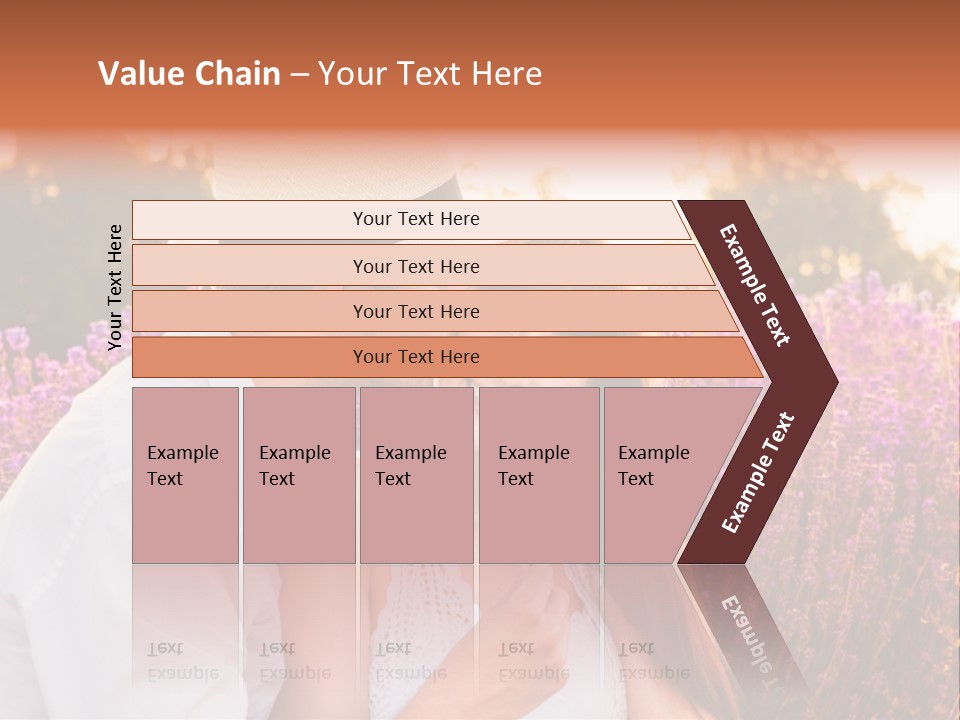 A Man Kissing A Woman In A Field Of Flowers PowerPoint Template