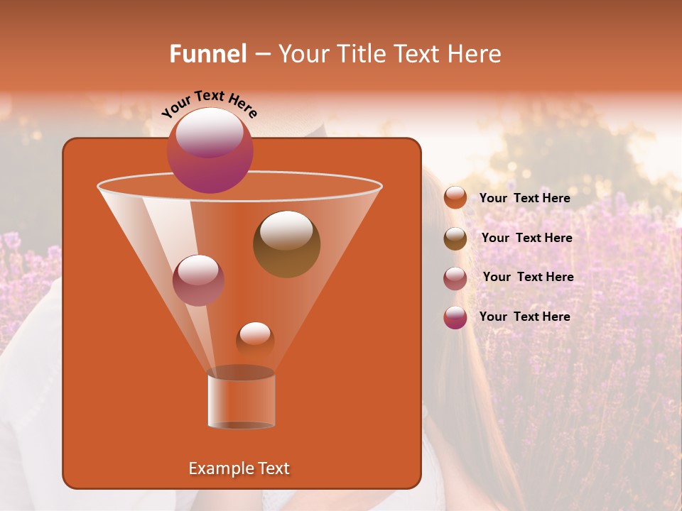 A Man Kissing A Woman In A Field Of Flowers PowerPoint Template