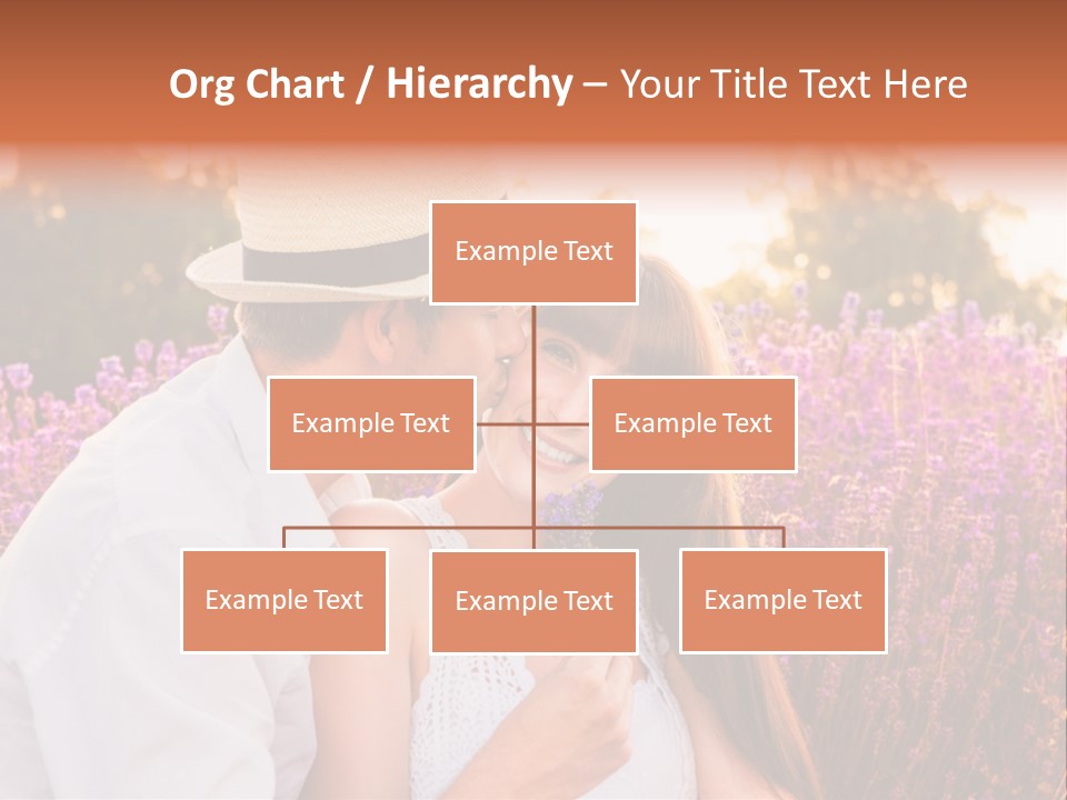 A Man Kissing A Woman In A Field Of Flowers PowerPoint Template