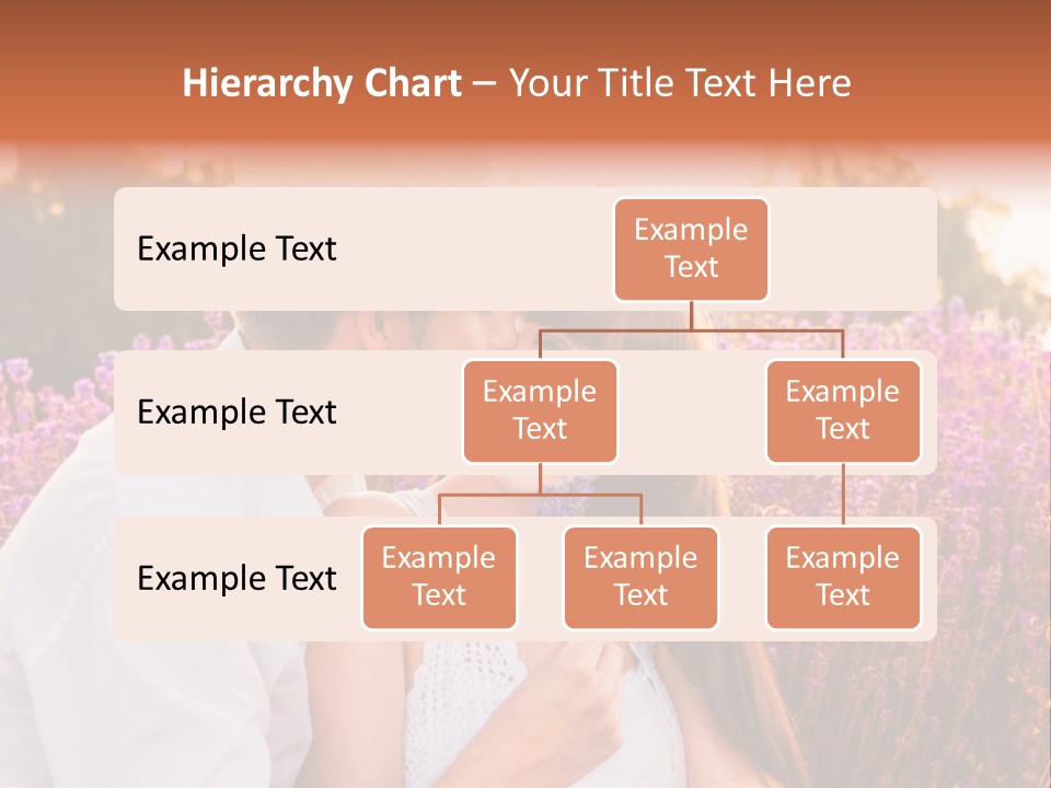 A Man Kissing A Woman In A Field Of Flowers PowerPoint Template