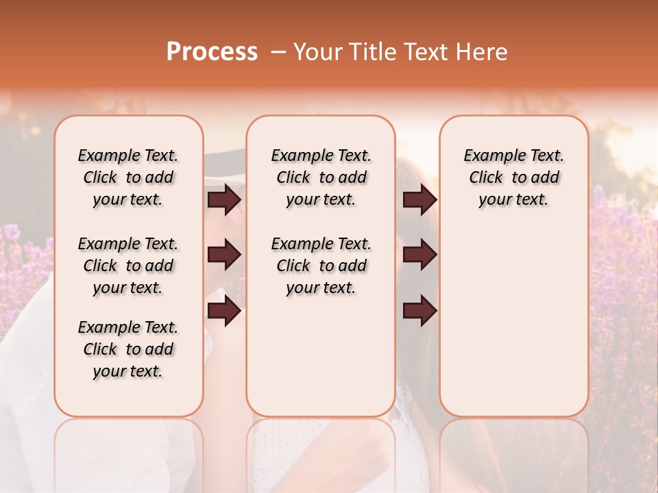 A Man Kissing A Woman In A Field Of Flowers PowerPoint Template