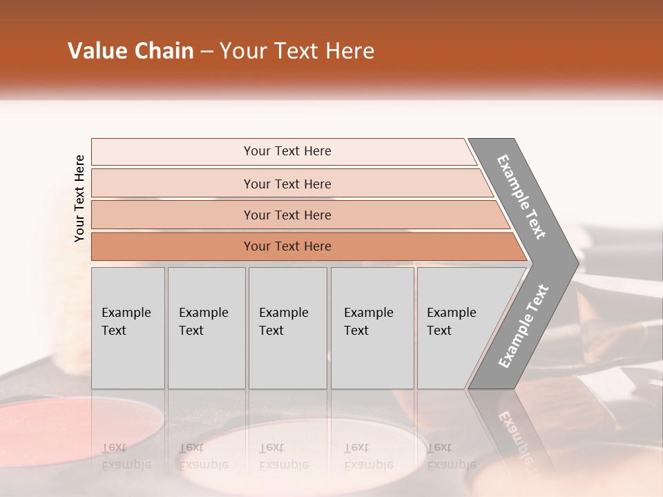 A Group Of Makeup Brushes Sitting On Top Of A Table PowerPoint Template