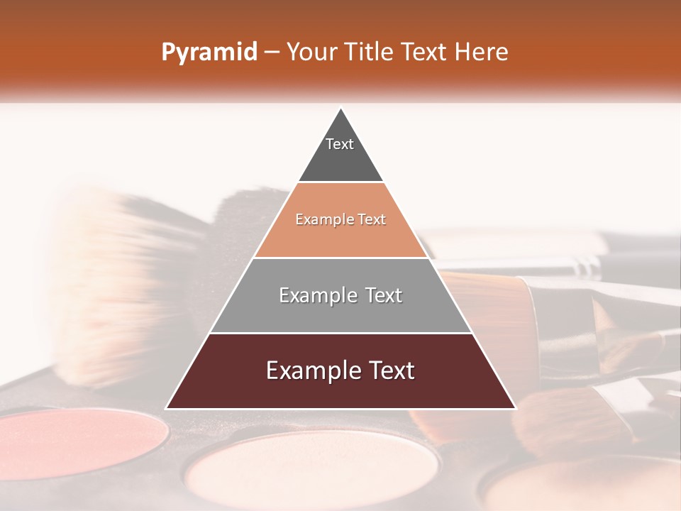A Group Of Makeup Brushes Sitting On Top Of A Table PowerPoint Template