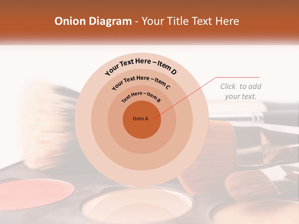 A Group Of Makeup Brushes Sitting On Top Of A Table PowerPoint Template