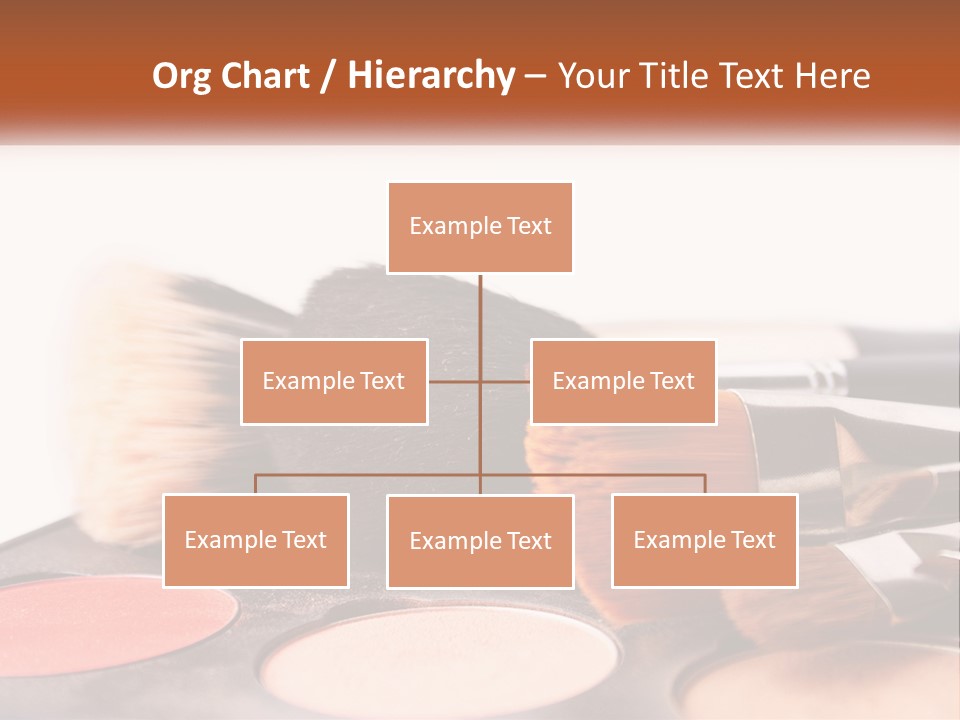 A Group Of Makeup Brushes Sitting On Top Of A Table PowerPoint Template
