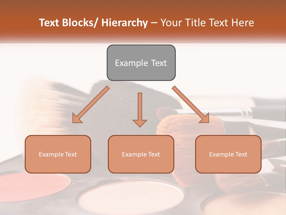 A Group Of Makeup Brushes Sitting On Top Of A Table PowerPoint Template