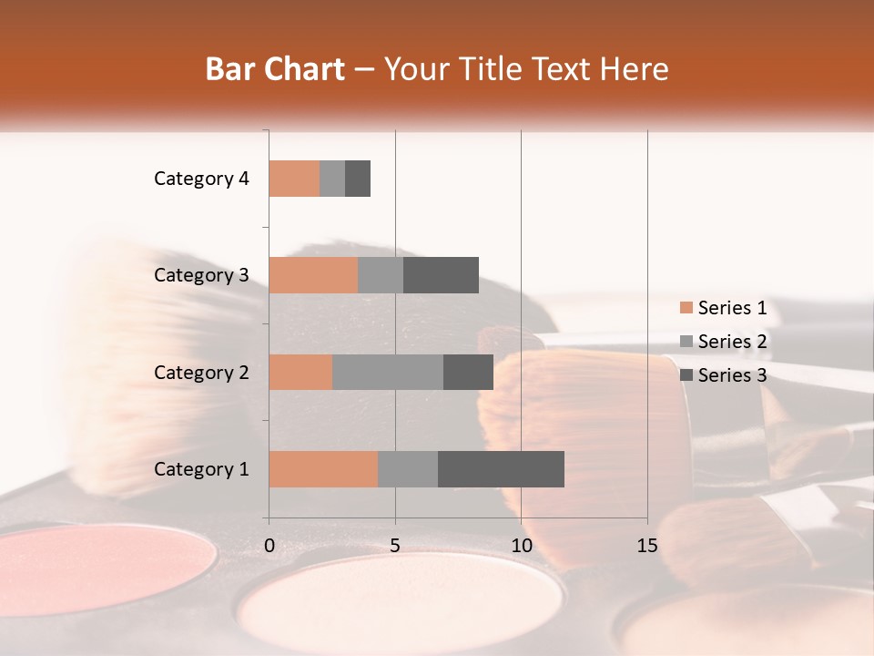 A Group Of Makeup Brushes Sitting On Top Of A Table PowerPoint Template