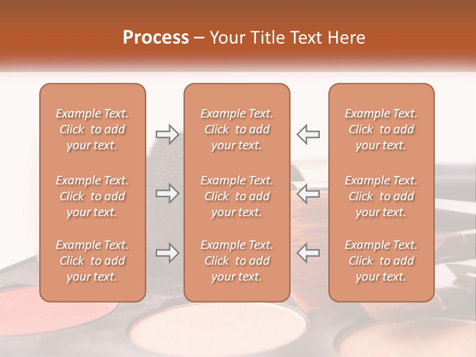 A Group Of Makeup Brushes Sitting On Top Of A Table PowerPoint Template