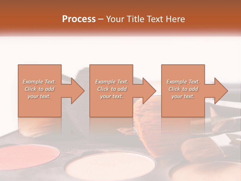 A Group Of Makeup Brushes Sitting On Top Of A Table PowerPoint Template