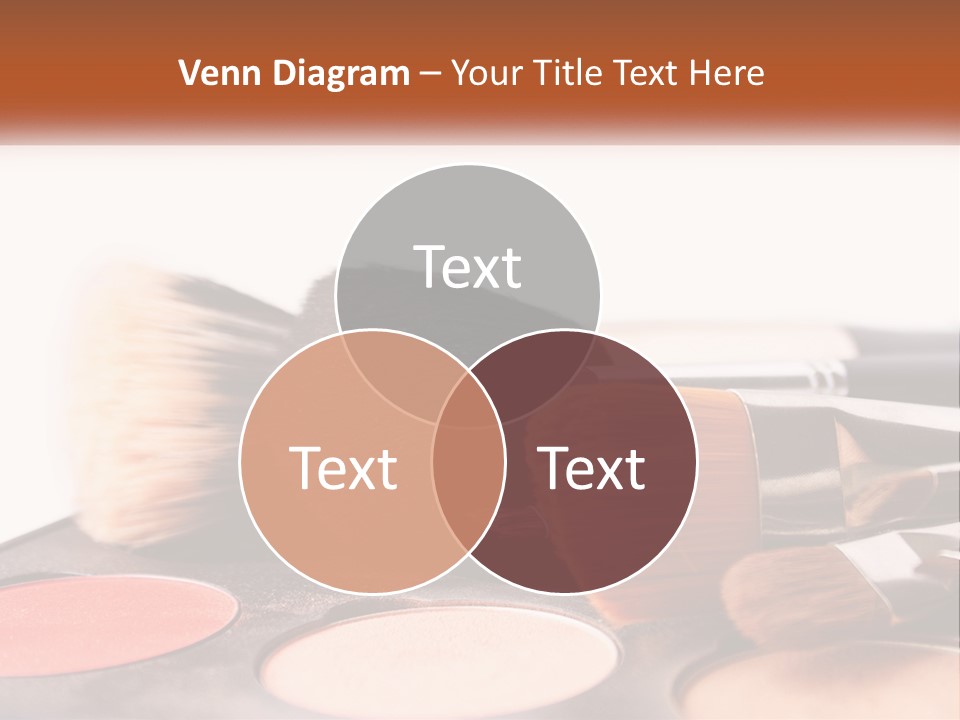 A Group Of Makeup Brushes Sitting On Top Of A Table PowerPoint Template