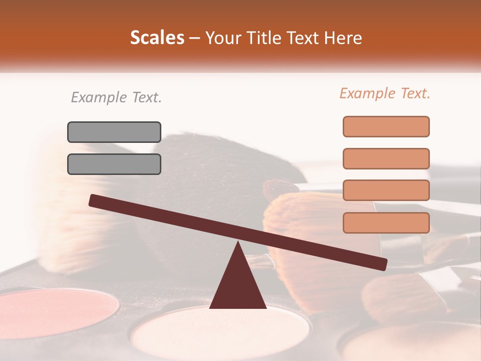 A Group Of Makeup Brushes Sitting On Top Of A Table PowerPoint Template