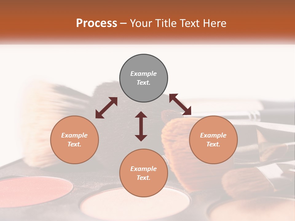 A Group Of Makeup Brushes Sitting On Top Of A Table PowerPoint Template