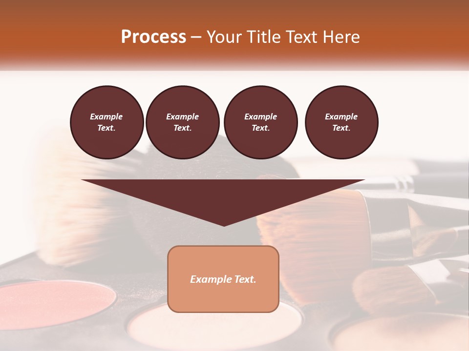 A Group Of Makeup Brushes Sitting On Top Of A Table PowerPoint Template
