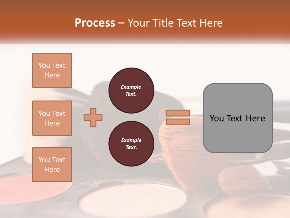 A Group Of Makeup Brushes Sitting On Top Of A Table PowerPoint Template