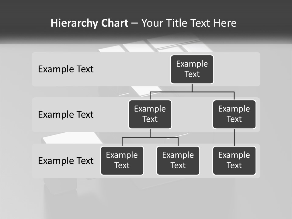 A Gray Cube With White Squares On Top Of It PowerPoint Template