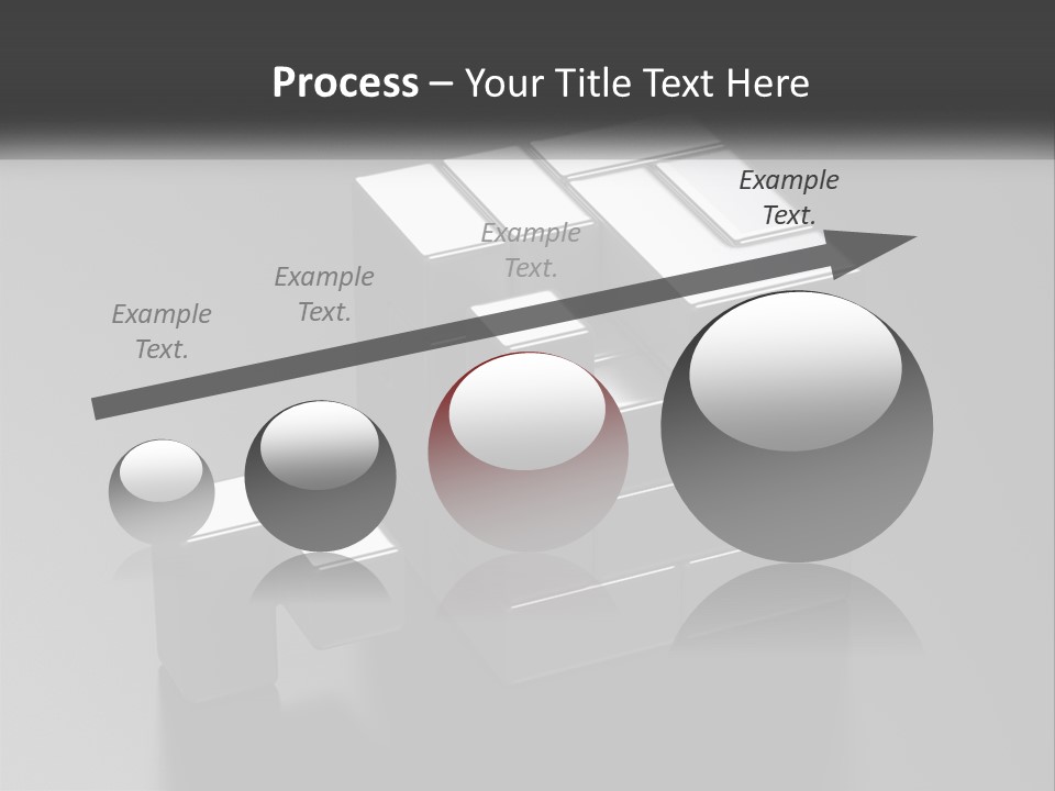 A Gray Cube With White Squares On Top Of It PowerPoint Template