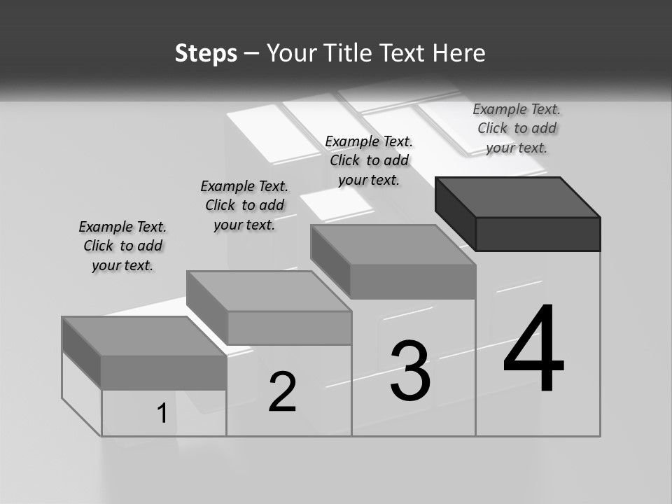 A Gray Cube With White Squares On Top Of It PowerPoint Template