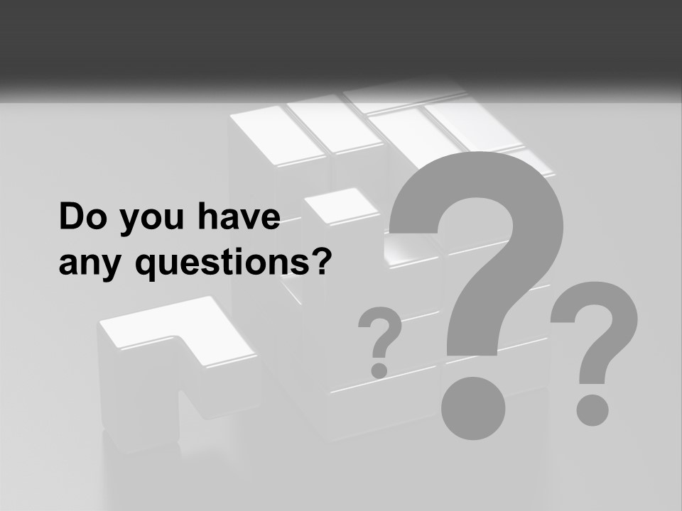 A Gray Cube With White Squares On Top Of It PowerPoint Template