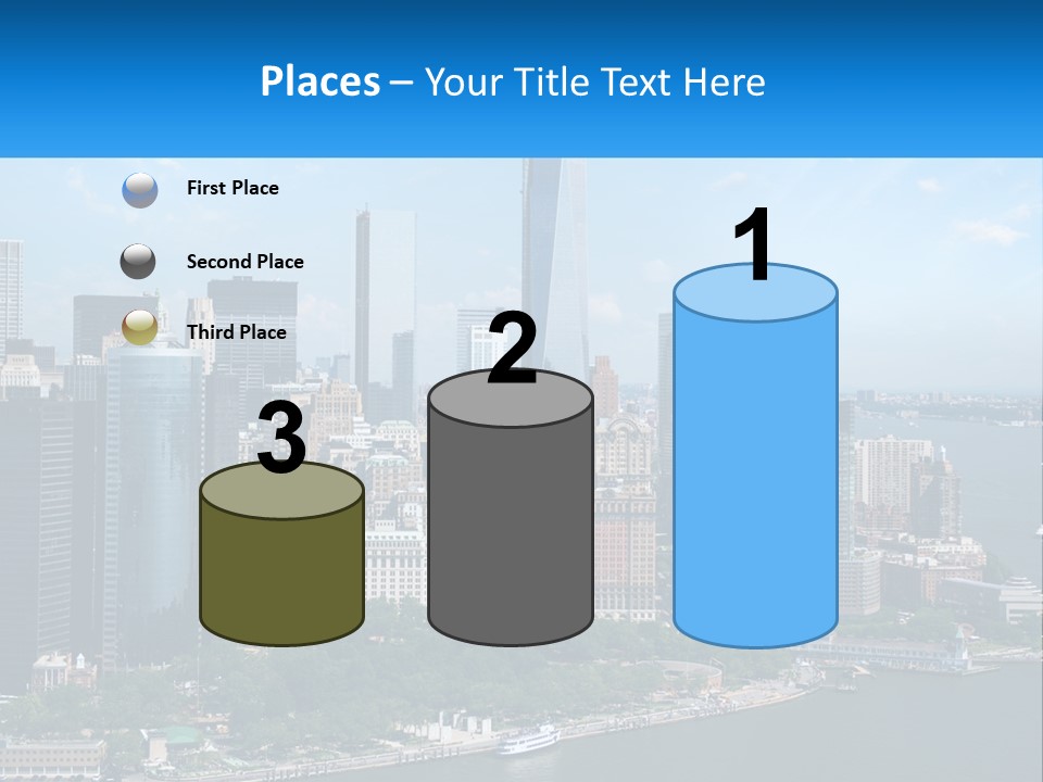 A Picture Of A Large City With A Lot Of Tall Buildings PowerPoint Template