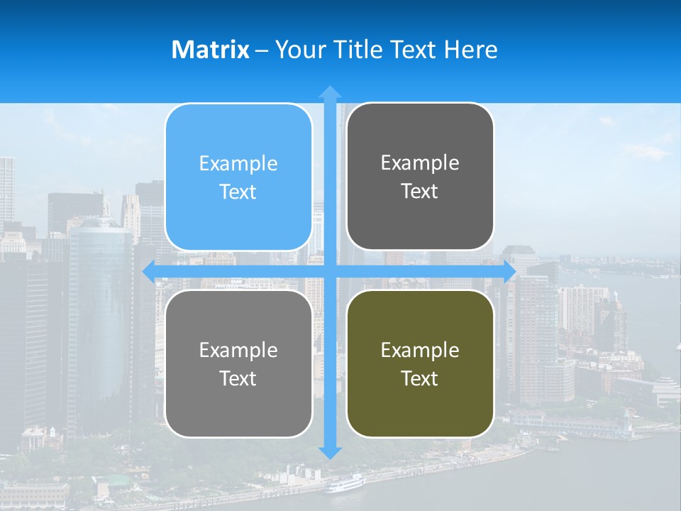 A Picture Of A Large City With A Lot Of Tall Buildings PowerPoint Template