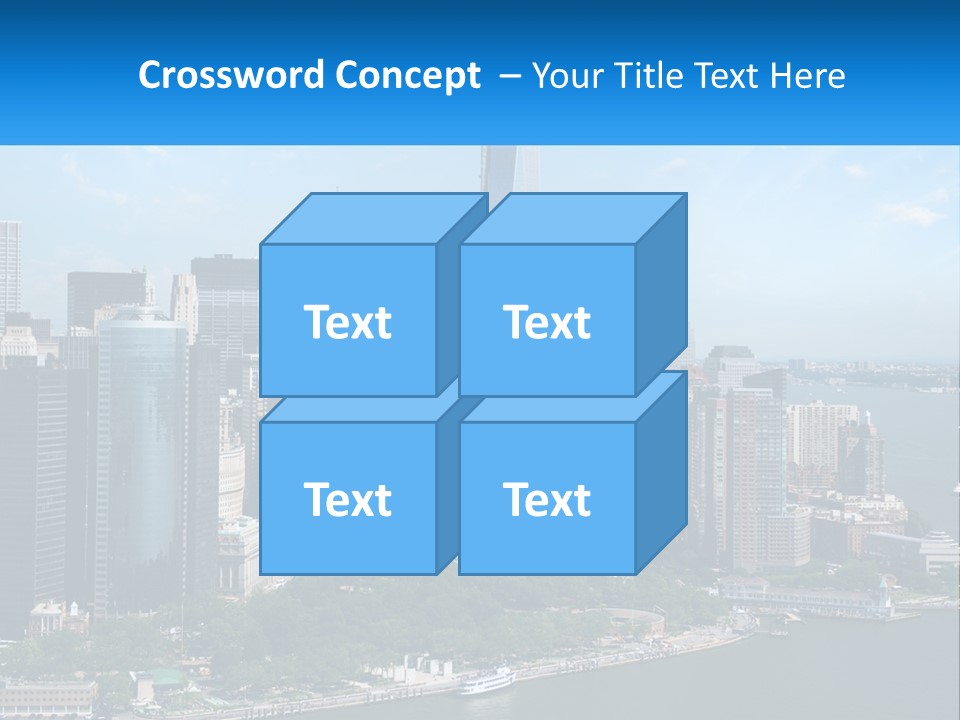 A Picture Of A Large City With A Lot Of Tall Buildings PowerPoint Template