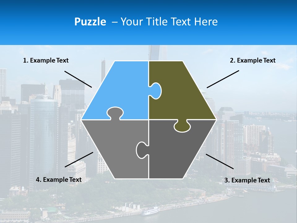 A Picture Of A Large City With A Lot Of Tall Buildings PowerPoint Template