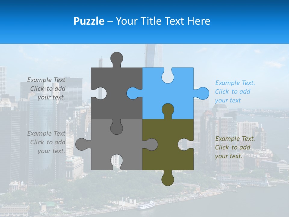 A Picture Of A Large City With A Lot Of Tall Buildings PowerPoint Template