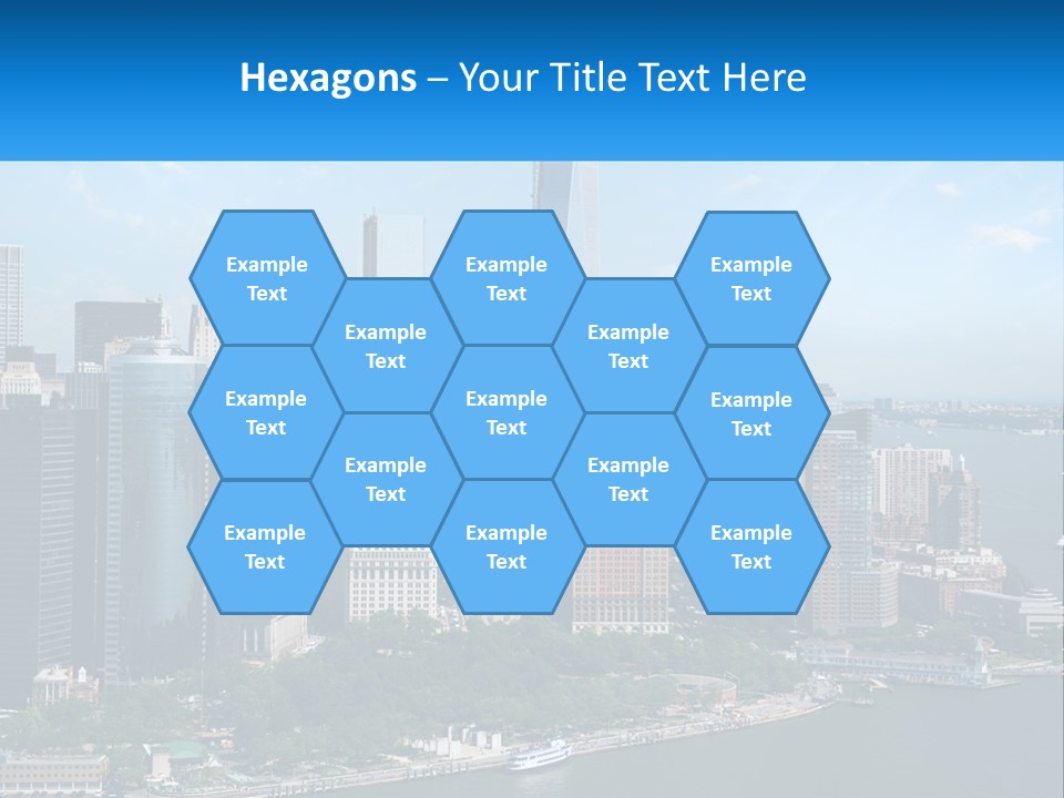 A Picture Of A Large City With A Lot Of Tall Buildings PowerPoint Template