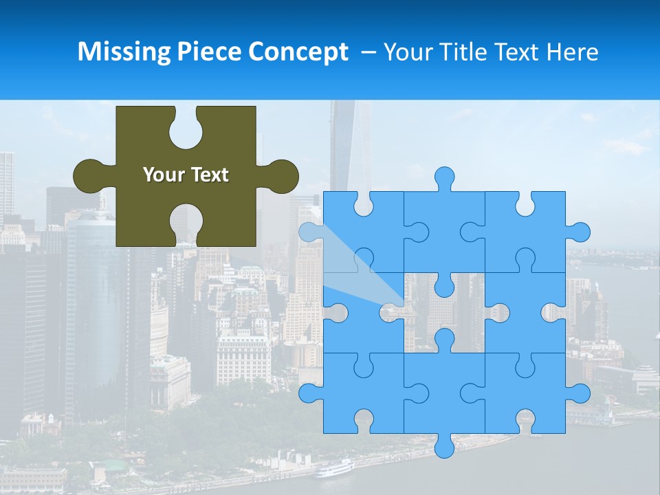 A Picture Of A Large City With A Lot Of Tall Buildings PowerPoint Template