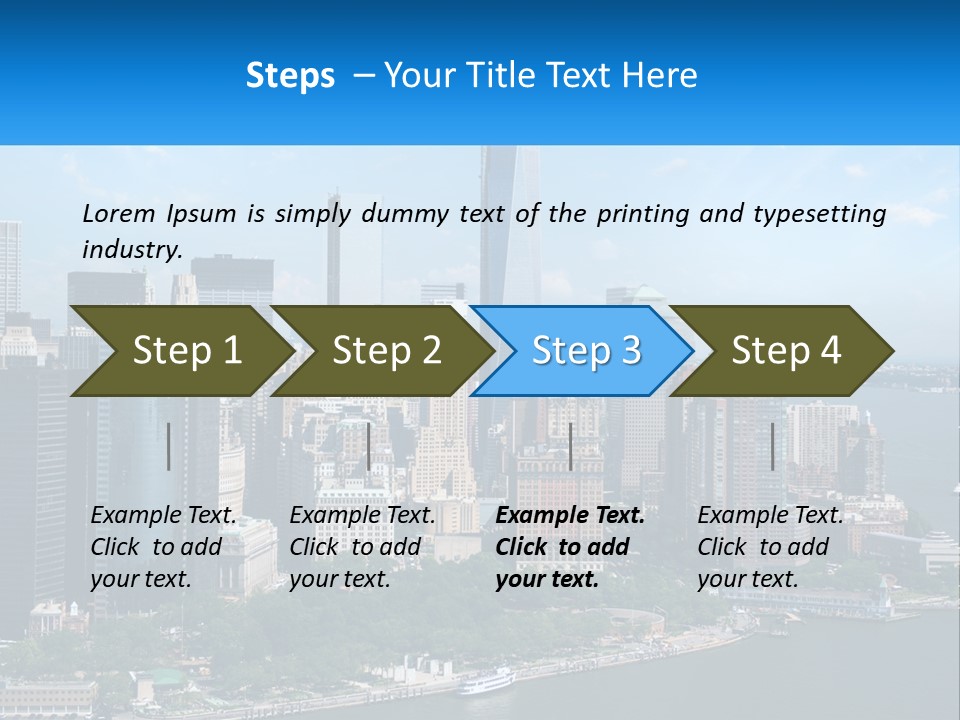 A Picture Of A Large City With A Lot Of Tall Buildings PowerPoint Template