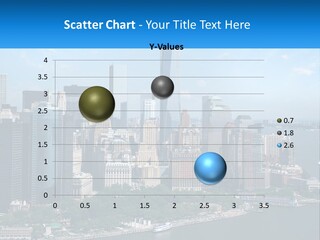 A Picture Of A Large City With A Lot Of Tall Buildings PowerPoint Template