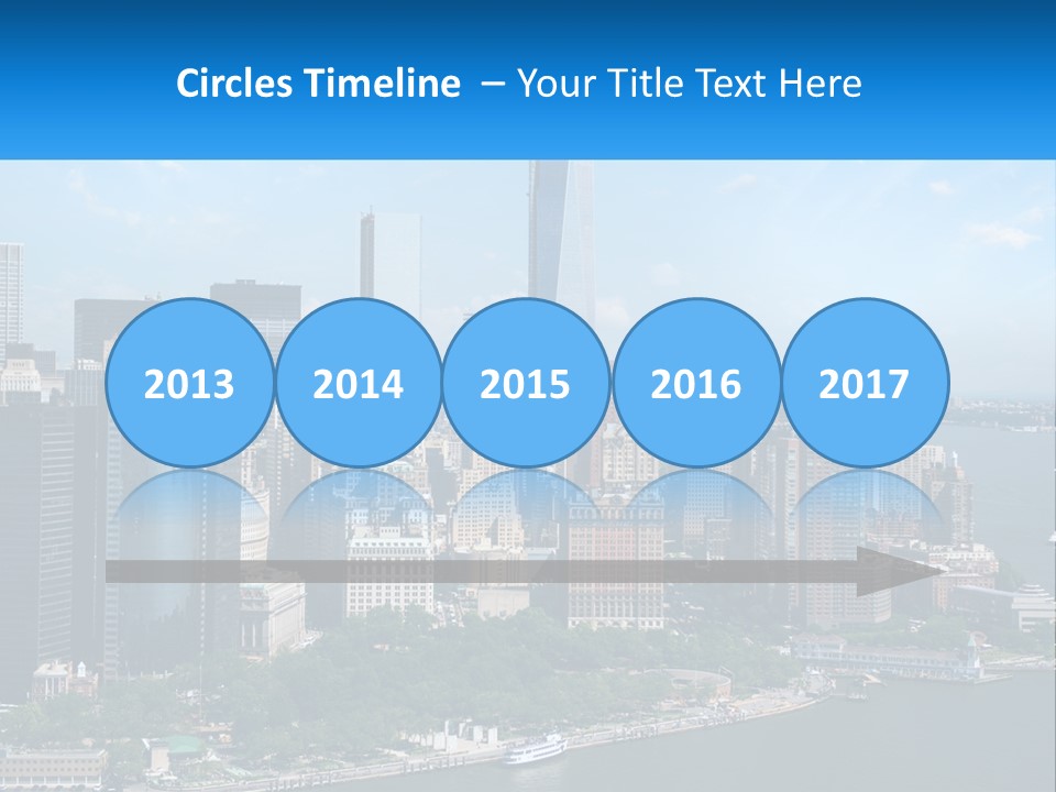 A Picture Of A Large City With A Lot Of Tall Buildings PowerPoint Template