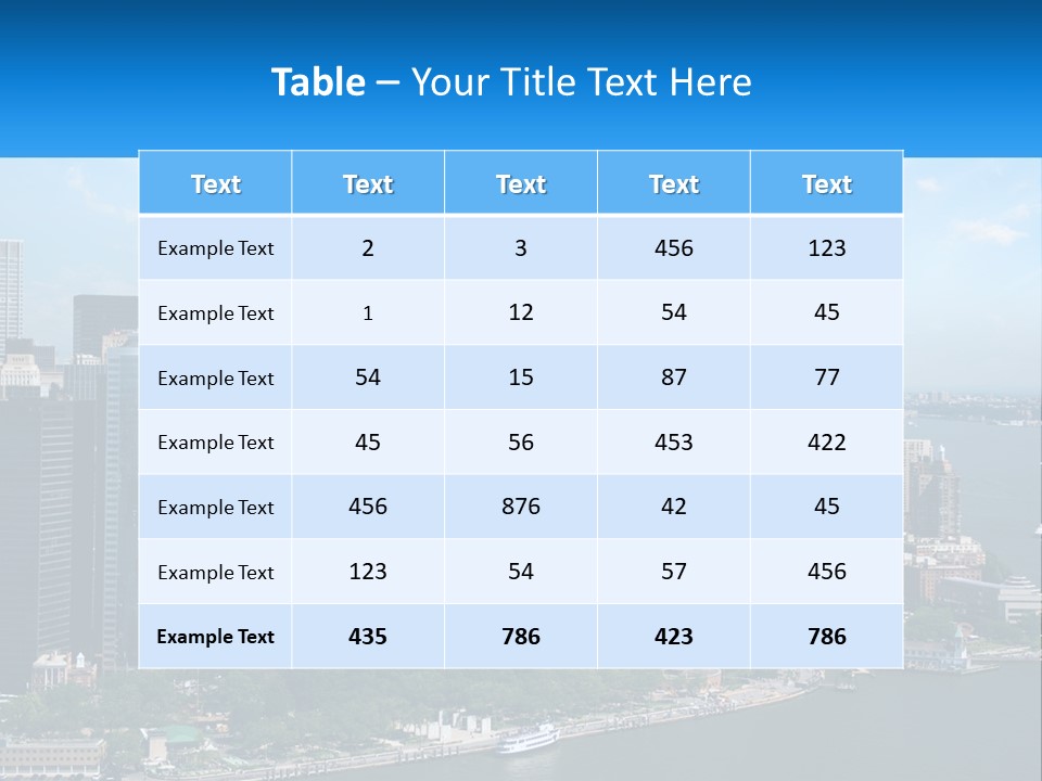 A Picture Of A Large City With A Lot Of Tall Buildings PowerPoint Template