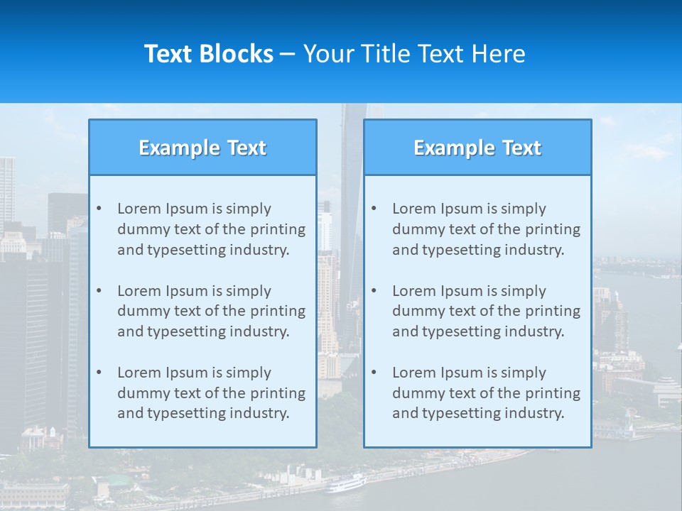 A Picture Of A Large City With A Lot Of Tall Buildings PowerPoint Template