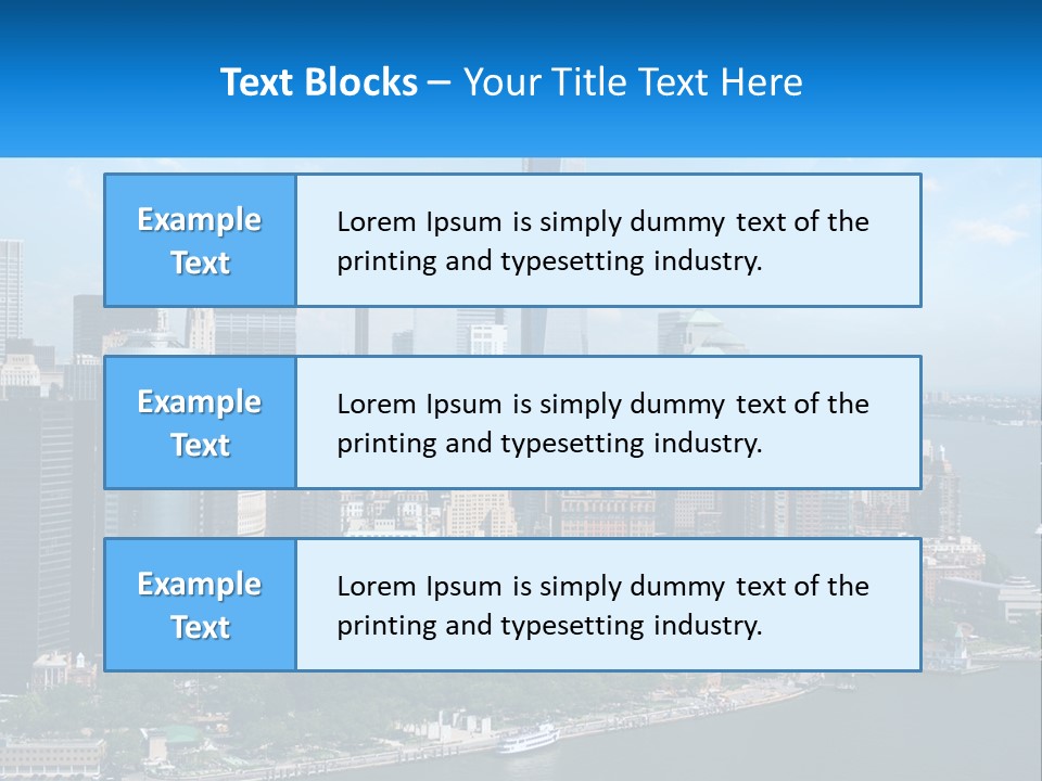 A Picture Of A Large City With A Lot Of Tall Buildings PowerPoint Template