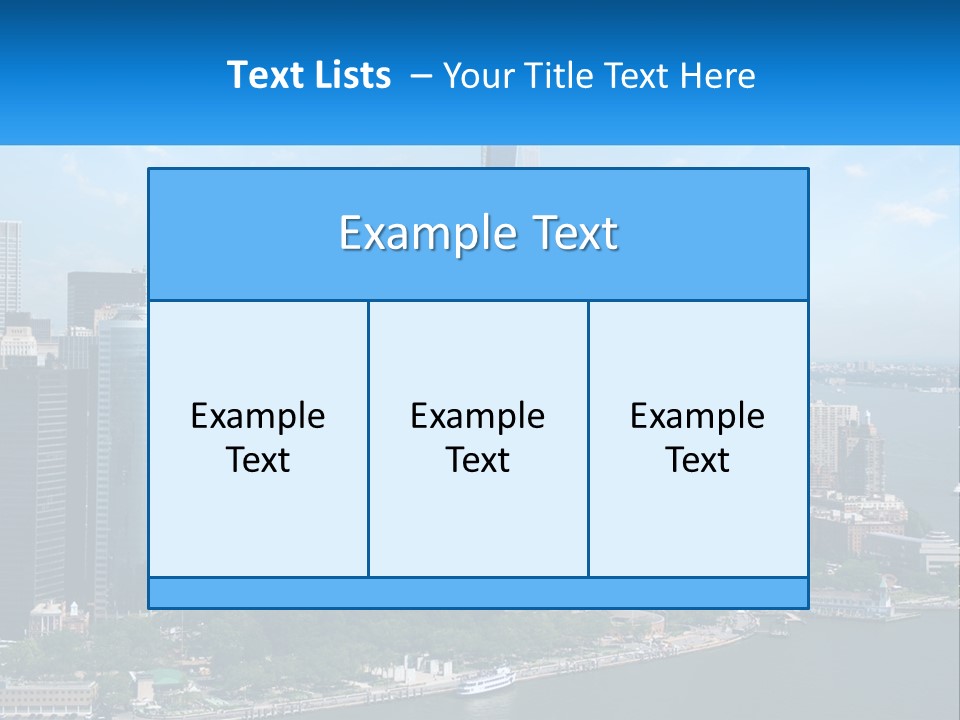 A Picture Of A Large City With A Lot Of Tall Buildings PowerPoint Template