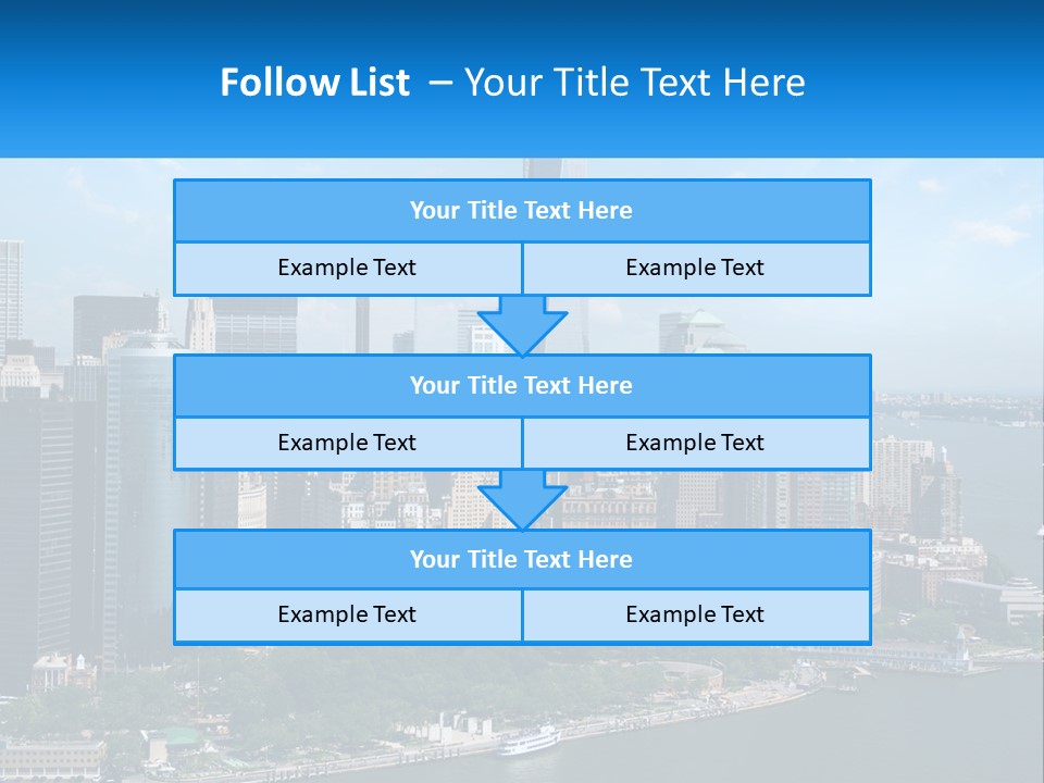 A Picture Of A Large City With A Lot Of Tall Buildings PowerPoint Template