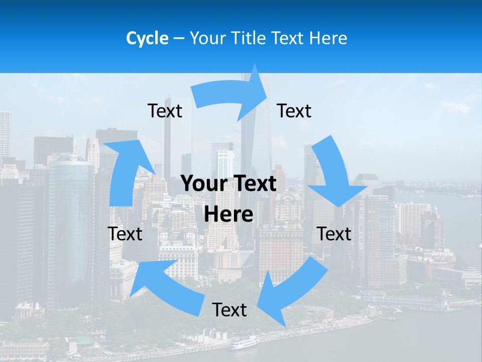 A Picture Of A Large City With A Lot Of Tall Buildings PowerPoint Template