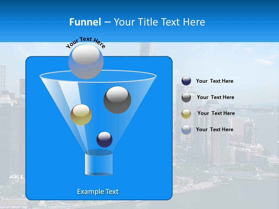 A Picture Of A Large City With A Lot Of Tall Buildings PowerPoint Template