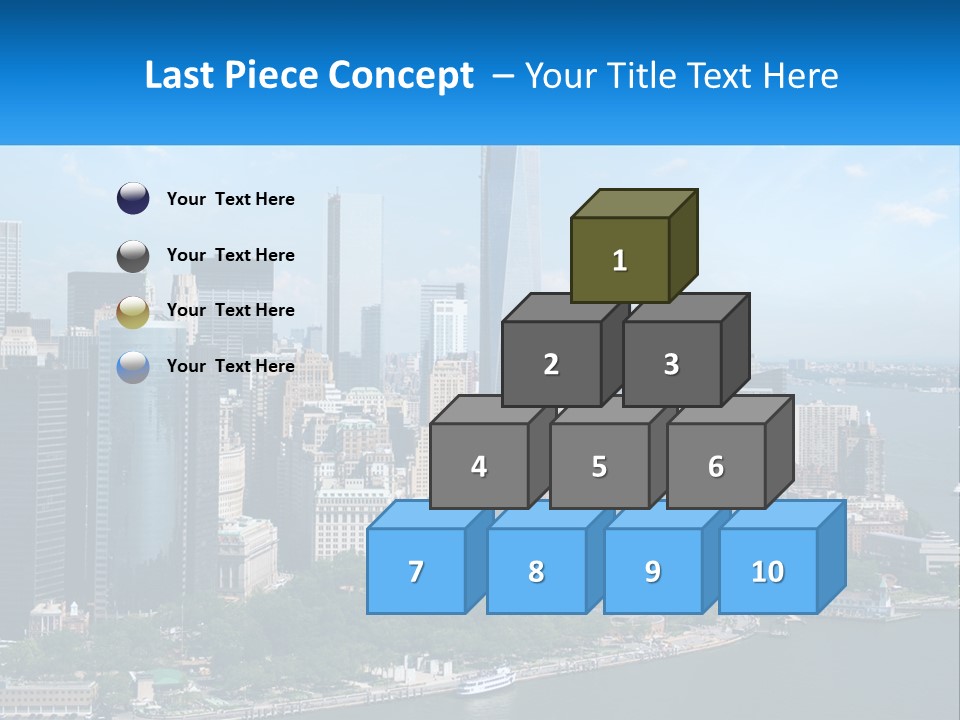 A Picture Of A Large City With A Lot Of Tall Buildings PowerPoint Template