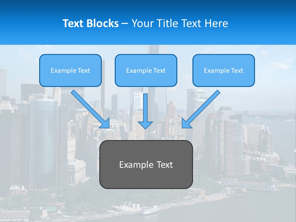 A Picture Of A Large City With A Lot Of Tall Buildings PowerPoint Template